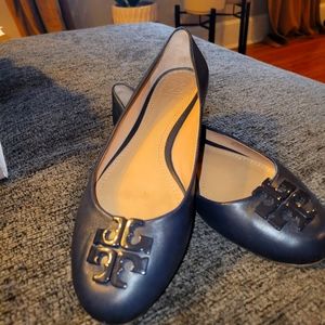 Dark Navy Tory Burch flats 7.5M